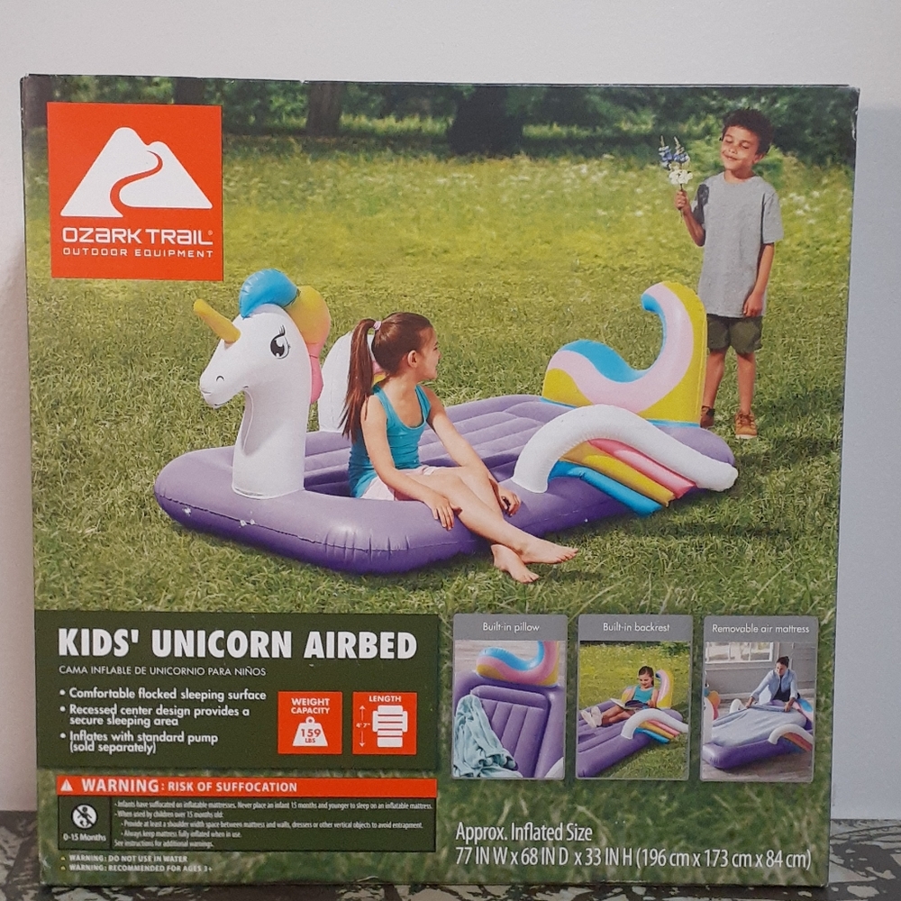 Kids unicorn airbed